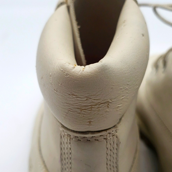 TIMBERLAND SIZE US 6 1/2 COLOR OFF WHITE CREAM CONDITION USED 2X - Picture 4 of 11
